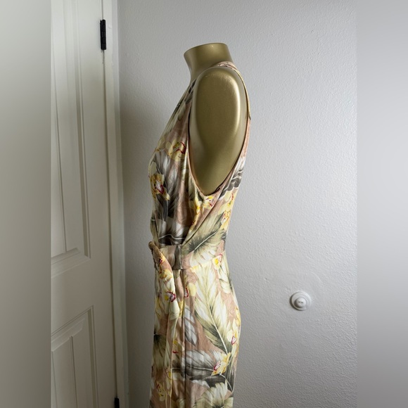 Mango All Over Print Sleeveless Jumpsuits, Green and Yellow Combo S - Picture 12 of 15